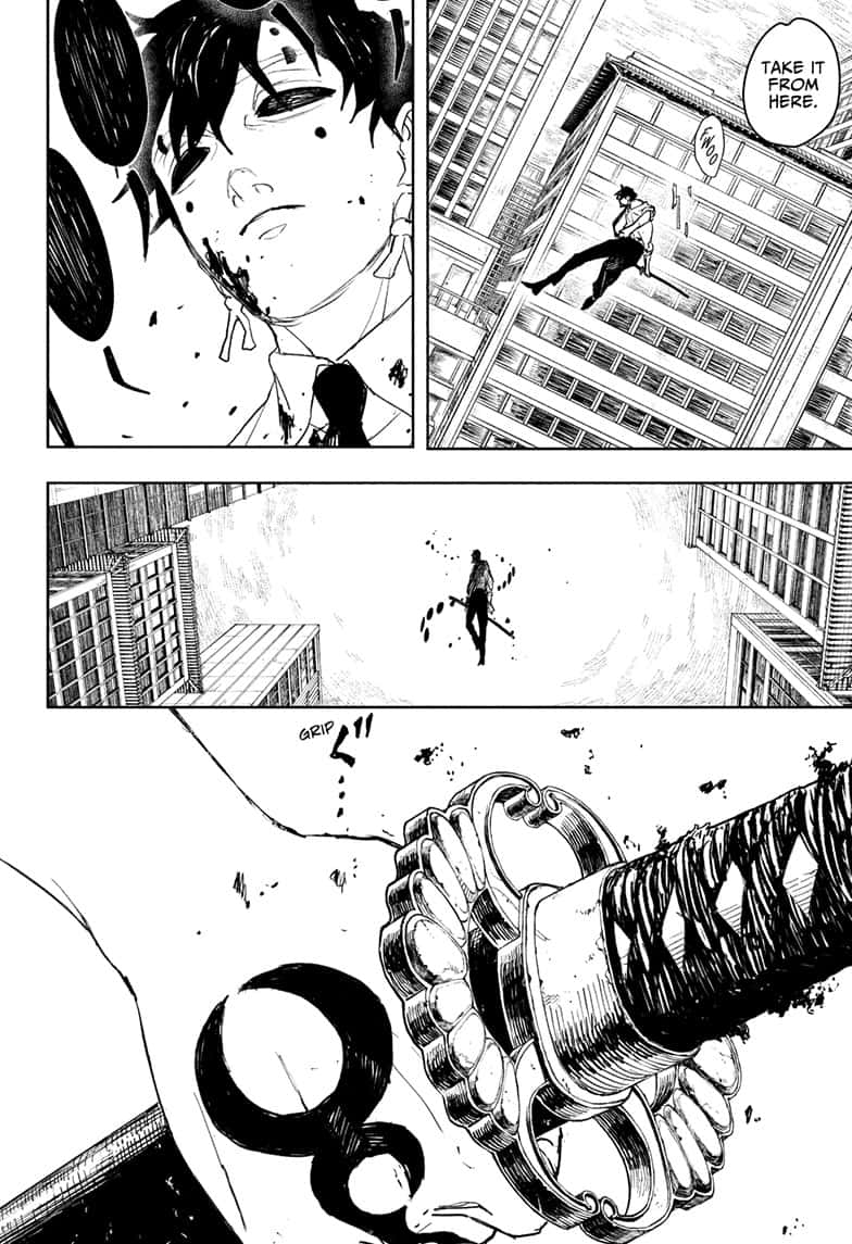 Kagurabachi Manga Chapter 101 page 16 - Safe Zone scene