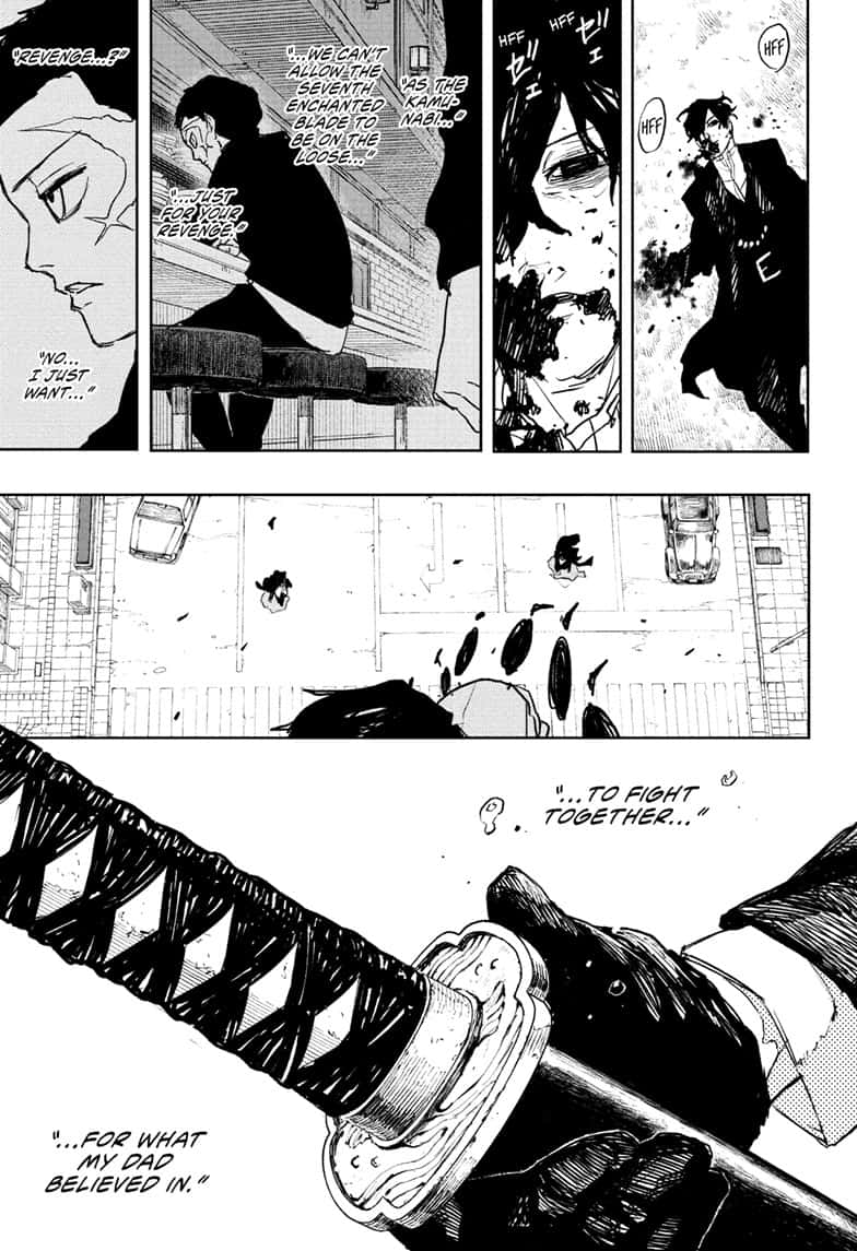 Kagurabachi Manga Chapter 101 page 17 - Safe Zone scene