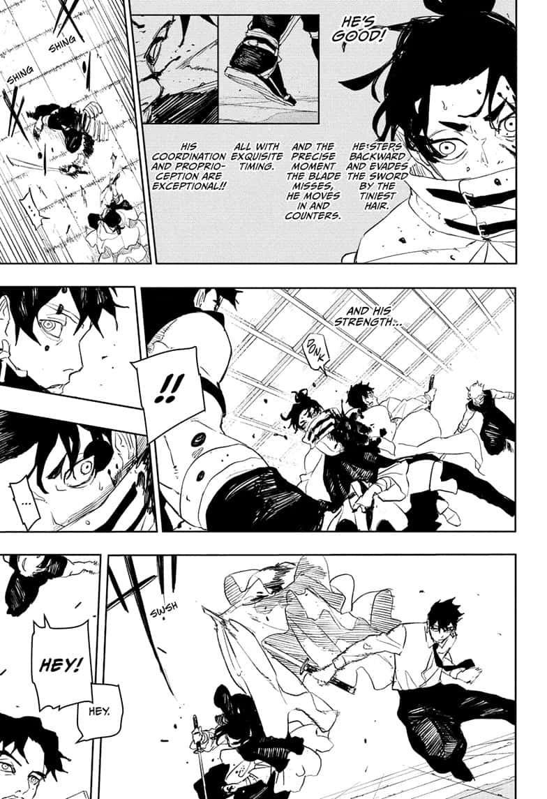 Kagurabachi Manga Chapter 92 page 11 - The Swordsmen scene