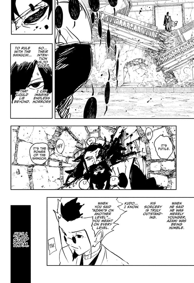 Kagurabachi Manga Chapter 95 page 20 - Flood scene