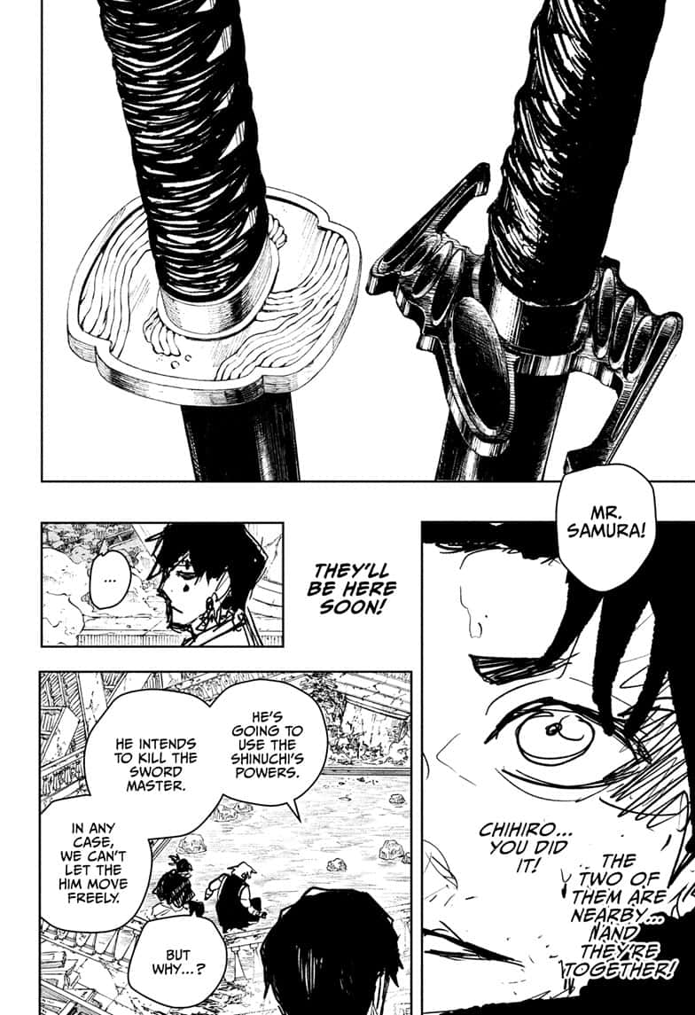 Kagurabachi Manga Chapter 96 page 5 - Urgency scene