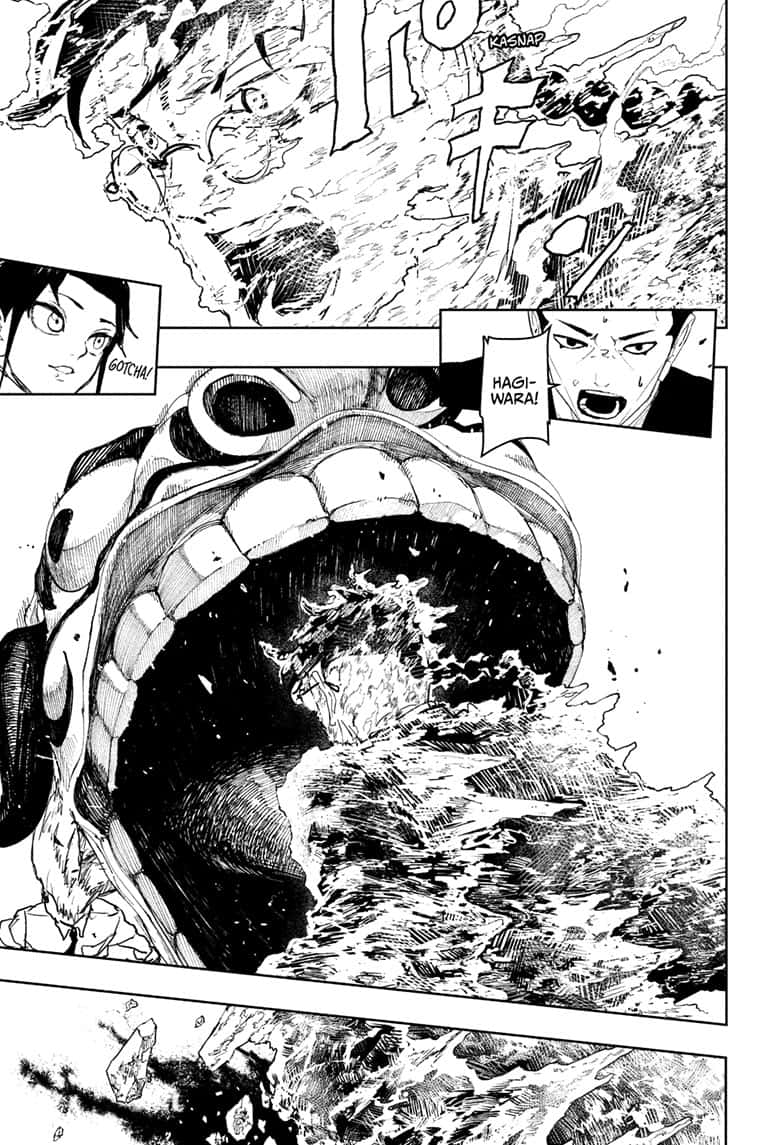 Kagurabachi Manga Chapter 98 page 11 - Ikuto Hagiwara, Worthless Commander scene