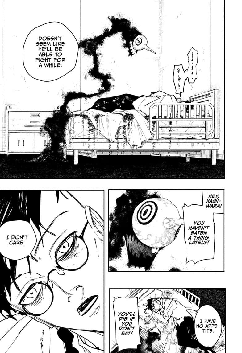 Kagurabachi Manga Chapter 98 page 7 - Ikuto Hagiwara, Worthless Commander scene